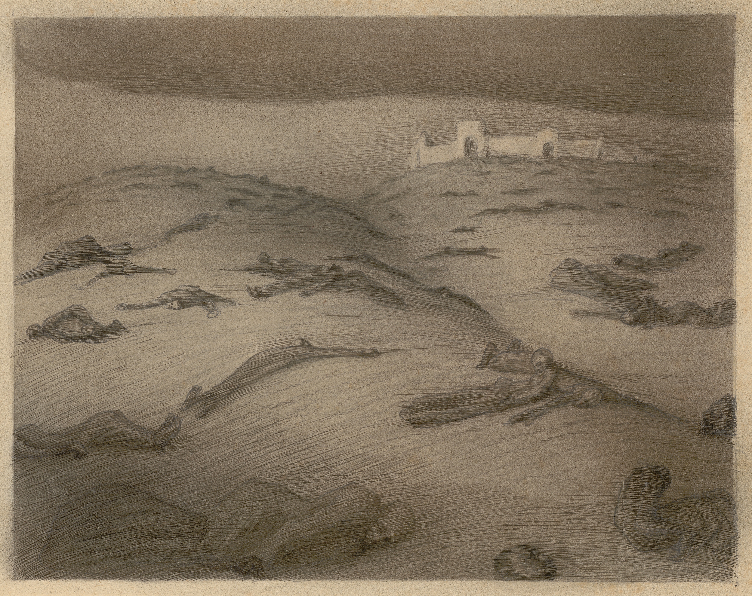 Alfred Kubin Seuche, 1902 Tusche auf Papier 25,2 × 32,5 cm ALBERTINA, Wien © Eberhard Spangenberg, München / Bildrecht, Wien 2024