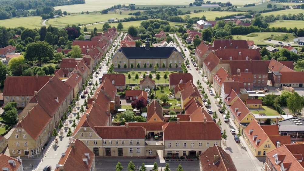 Die Herrnhuter Gemeine entwickelte eigene städtebauliche Konzepte. © Christiansfeld Centret