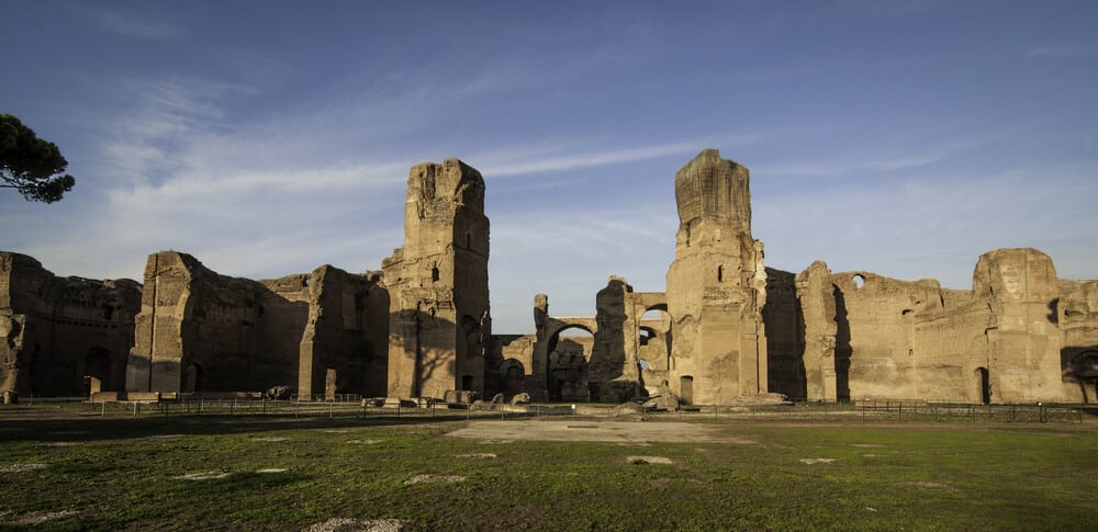 Die Caracalla-Thermen wurden auf dem Kleinen Aventin, in der Nähe des Anfangs der Via Appia errichtet. Fotograf: Stefano Castellani Copyright: © MiC - Ministero della Cultura